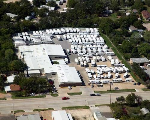 Kennedale Camper Sales- an aerial view of our property