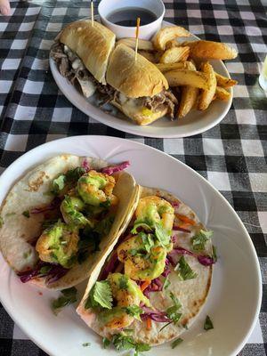 Shrimp Tacos and Backyard Beef Dip