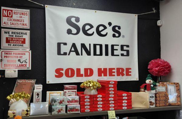 Sees candy is sold all year round and part of the sales are going back to a 501c in the Morongo Basin