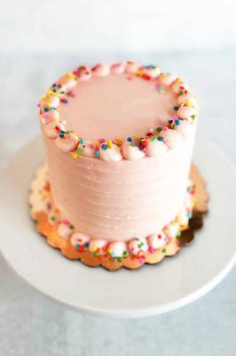 Blush smash cake