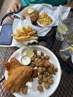 Best catfish and okra !!!! Mac and cheese was fabulous also.