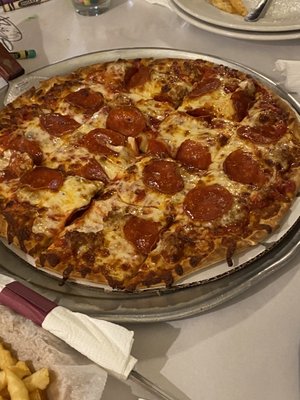 Pepperoni and sausage