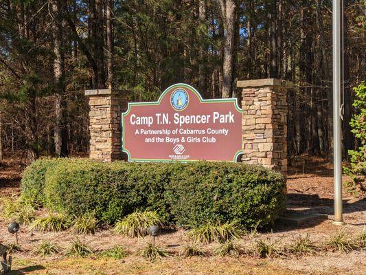 Entrance to Camp T.N. Spencer Park