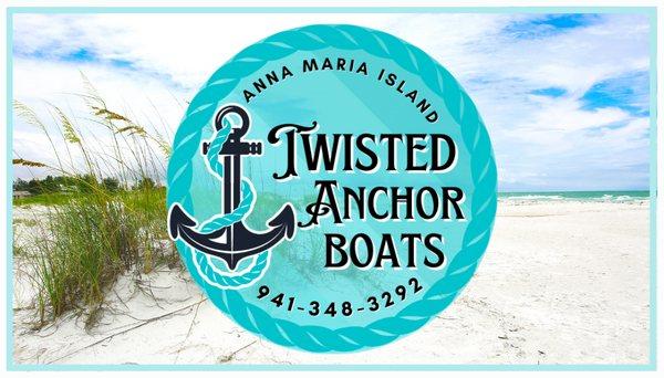 Twisted Anchor Boats logo.