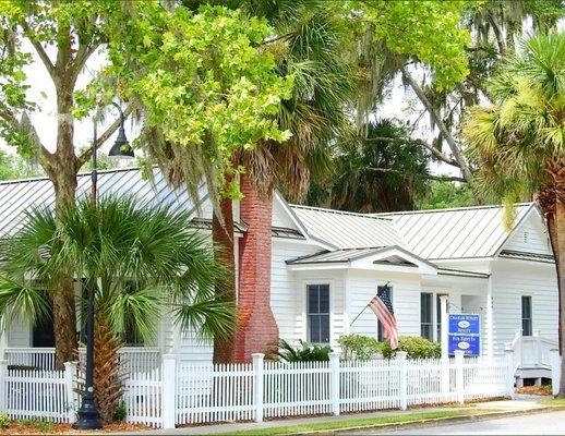 FOR RENT IN BEAUFORT is located on Charles Street in Downtown Beaufort, SC.  Stop by our office today!