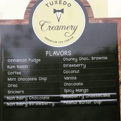 These are our flavors for 9/15 and 9/16.  Our flavors do change so always look for updates.