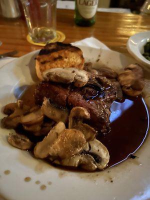 Ribeye steak special , sautéed mushrooms ‍