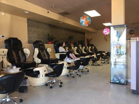 Manicure and pedicure area