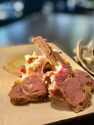 Pommery Mustard Lamb Chops