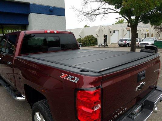 2017 Silverado 2500 Duramax With MX4 Hard Folding Tonneau Cover