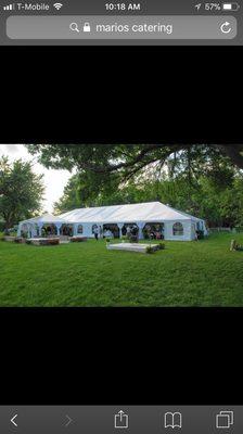 Tent wedding