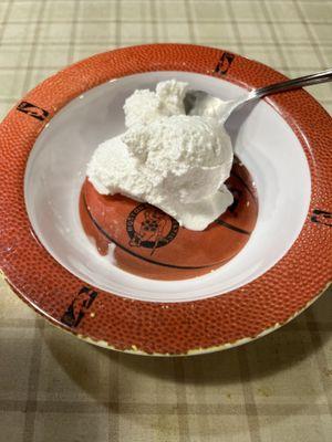 Coconut ice cream