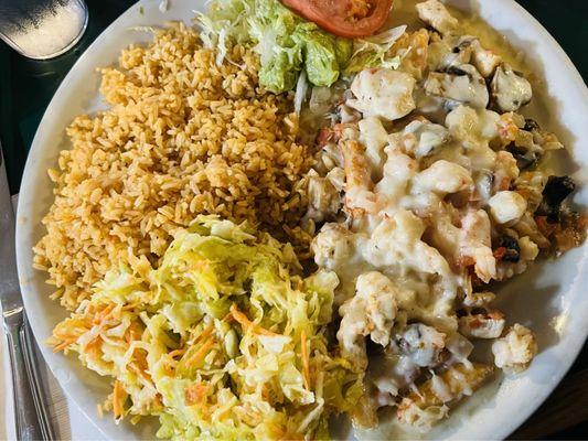 Cancun Platter w/ Side of "Coleslaw"