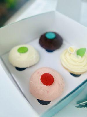 Skinny Strawberries and Cream, wedding cake, Dark Chocolate Cupcake, Margarita (limited time flavor)