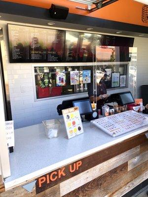 Place your order at this outdoor counter