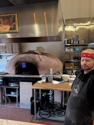 Wood-fired pizza oven!