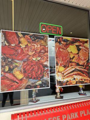 Sign in the lobby and the food actually looks like that when it's served!