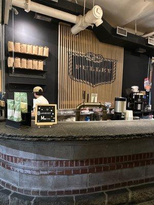 View of coffee bar