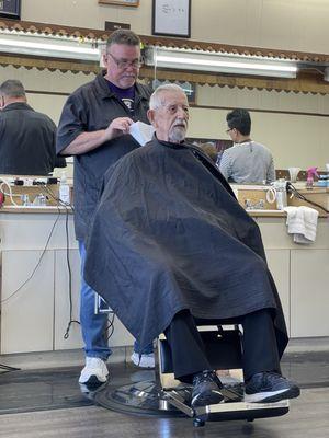 My dad (84) getting his ears lowered ...