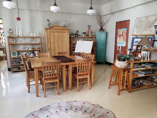 Our Upper Elementary classroom is a beautiful and thoughtful setting for students ages 9-12.