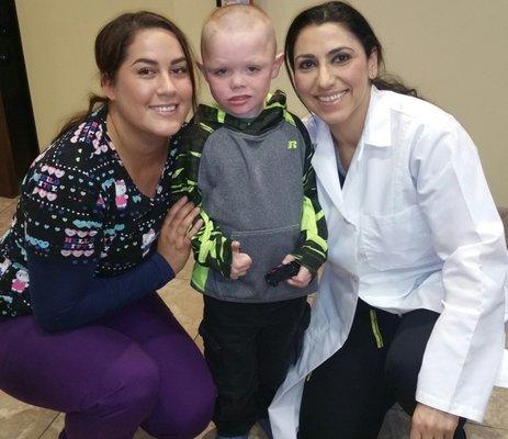 We love have happy little kids like Abel in the office. Great job Abel! See you soon