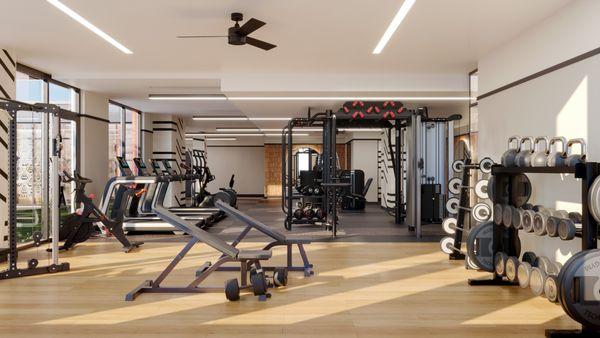 Top-of-the-line Athletic Club with HIIT room and yoga studio