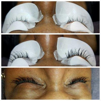 Eyelash Extensions done by Latrice