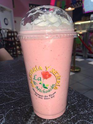 Strawberry Vanilla milkshake