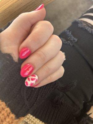 cow print nail