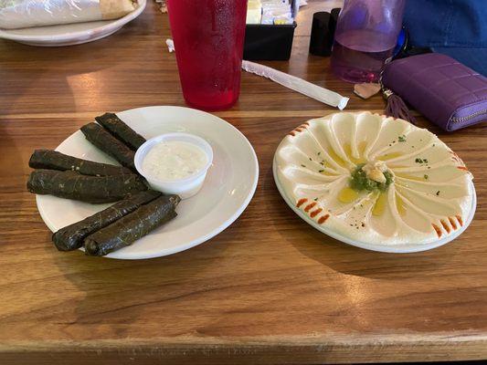 Stuffed Grape Leaves Hummus