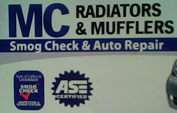 For All Your Radiator & Muffler Needs, Including A Complete Smog & Auto Repair on Domestic & Foreign