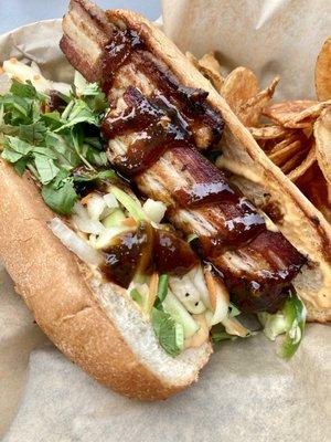 Pork belly sandwich