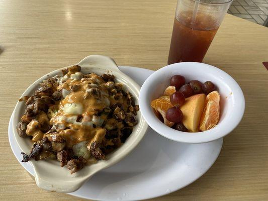 Philly bowl with extra steak tips.