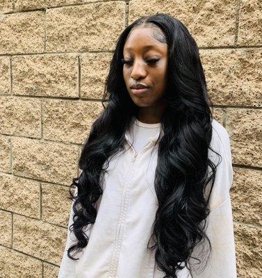 30 inch lace wig installation