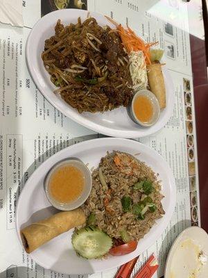 Pad thai and fried rice - lunch specials