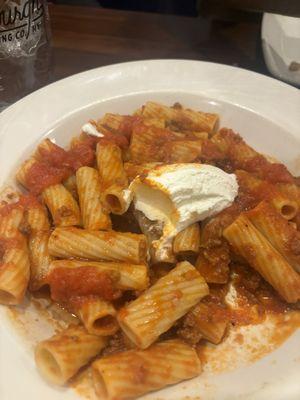 Rigatoni Bolognese