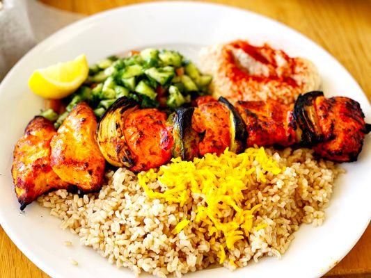 Chicken Kabob Plate