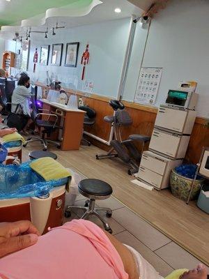 Pedicure area