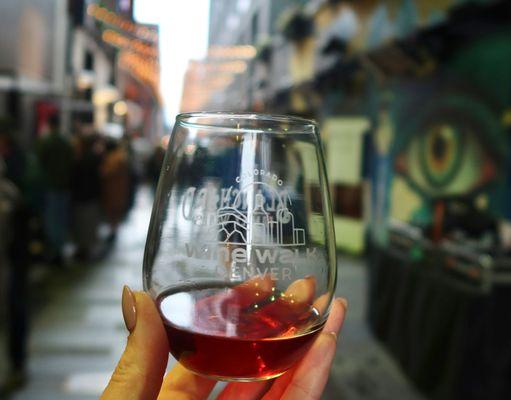 One of the highlights of our stay was the Colorado Wine Walk right in Dairy Block's alleyway.