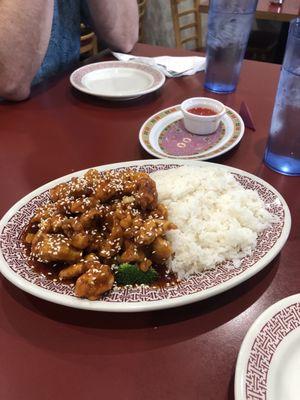 Sesame chicken combo