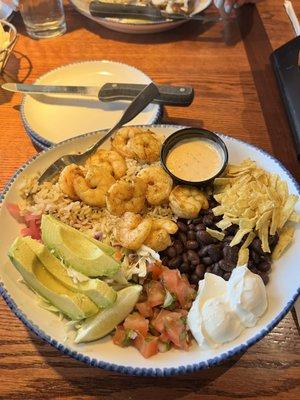 Baja shrimp bowl