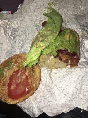 This was supposed to be the NEW AND FRESH "Southwest Avocado Chicken Sandwich."