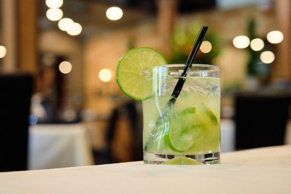 The caipirinha is a signature cocktail at Passador!