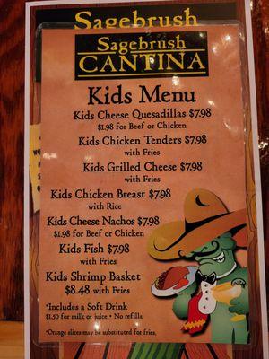 Kids Menu