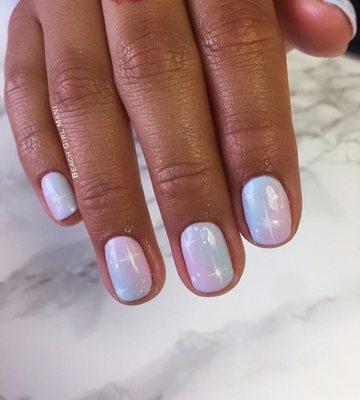 Ombre with Retro Stars