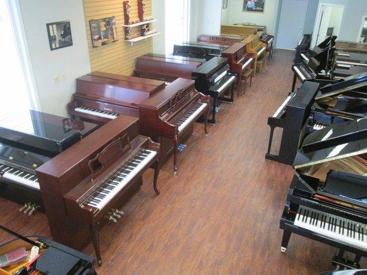 Upright pianos for sale.