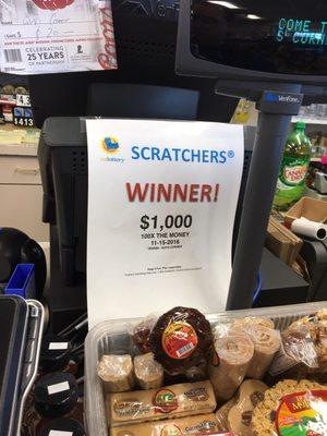 They always have lotto winners from this store