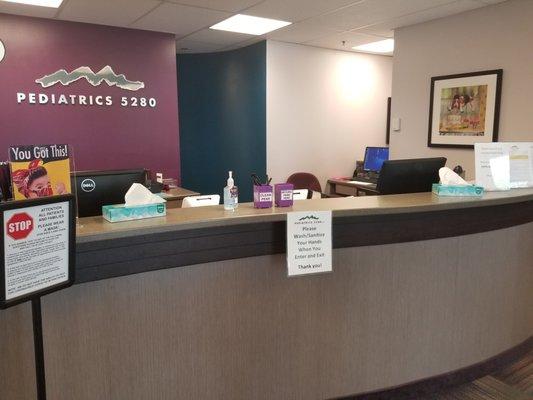 Check in desk-Centennial office