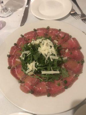 Beef carpaccio