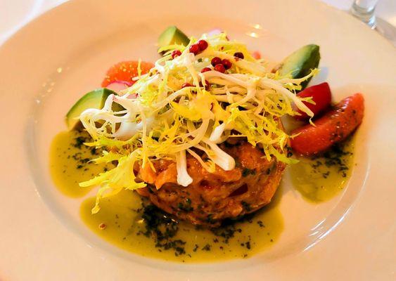 Salmon Tartare with Avocado and Grapefruit